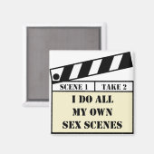 Movie Scene Vierkante magneet (Voorkant / Achterkant)