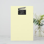 Movie Slate Clapperboard Briefpapier (Staand voorkant)