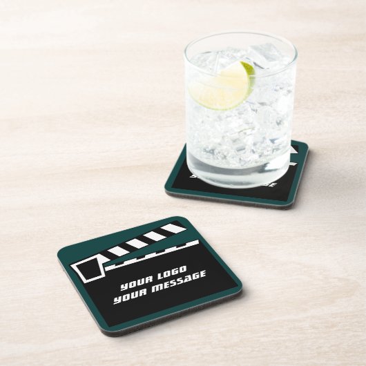 Movie Slate Clapperboard Drankjes Onderzetter (Rechterzijde)