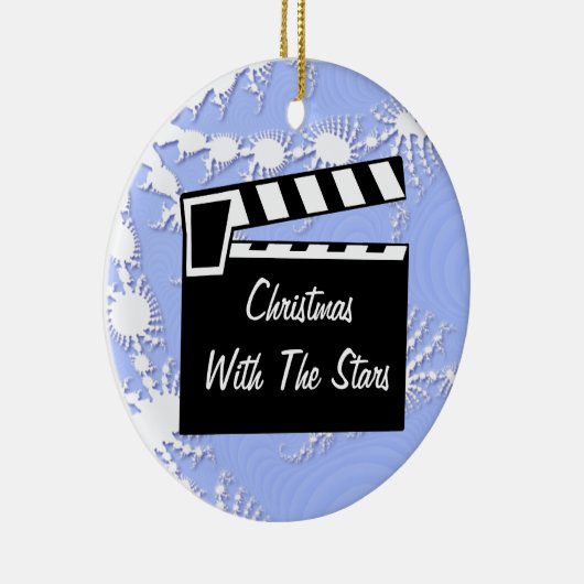 Movie Slate Clapperboard Keramisch Ornament (Rechts)