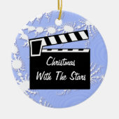 Movie Slate Clapperboard Keramisch Ornament (Voorkant)