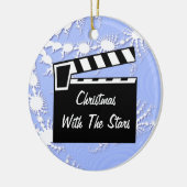 Movie Slate Clapperboard Keramisch Ornament (Links)