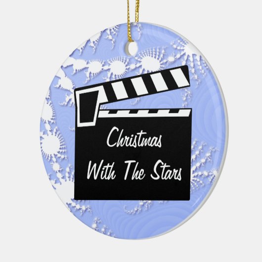 Movie Slate Clapperboard Keramisch Ornament (Links)