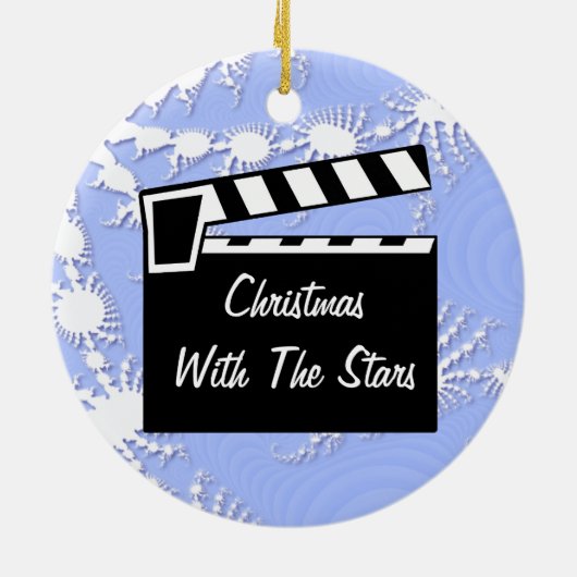 Movie Slate Clapperboard Keramisch Ornament (Achterkant)