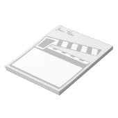 Movie Slate Clapperboard-laptop Notitieblok (Linkerzijde)