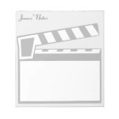 Movie Slate Clapperboard-laptop Notitieblok (Voorkant)