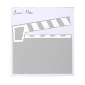 Movie Slate Clapperboard Notitieblok (Voorkant)