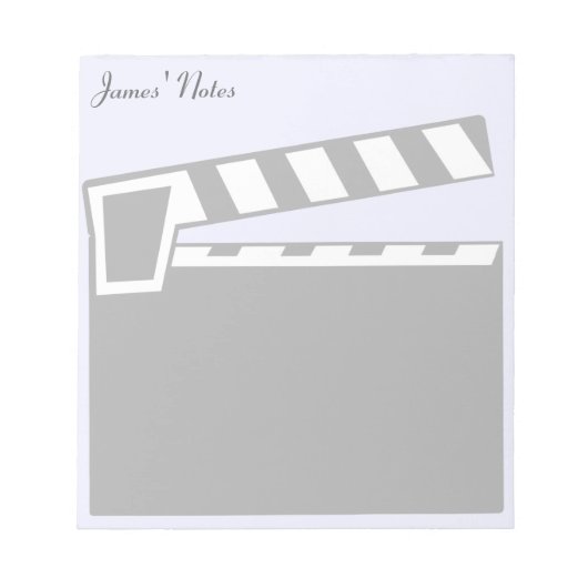 Movie Slate Clapperboard Notitieblok (Voorkant)