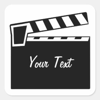 Movie Slate Clapperboard Vierkante Sticker