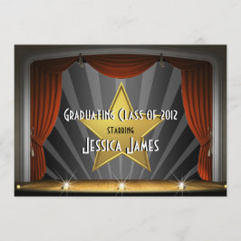 Movie Star - Afstuderen-uitnodiging Kaart