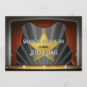 Movie Star - Afstuderen-uitnodiging Kaart