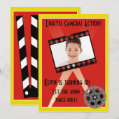 Movie Star Invite Kaart (Voorkant / Achterkant)