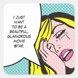 Movie Star Pop Art Stickers