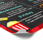 Movie Teacher Personeel Waardering Week sjabloon Poster (Hoek)