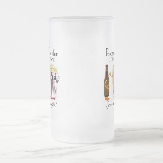 Movie Theater Concession Stand Hotdog Popcorn  Matglas Bierpul (Center)