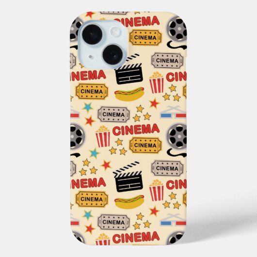 Movie Theater leuk patroon Case-Mate iPhone Case (Achterkant)