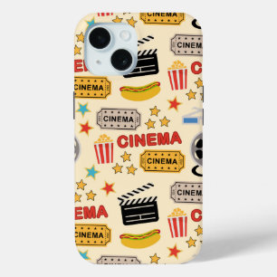 Movie Theater leuk patroon iPhone 15 Case