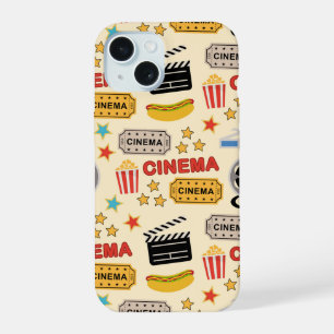 Movie Theater leuk patroon iPhone 15 Case