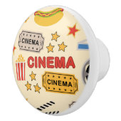 Movie Theater leuk patroon Keramische Knop (Rechts)