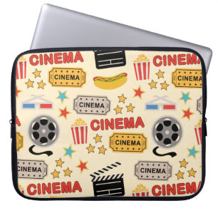 Movie Theater leuk patroon Laptop Sleeve