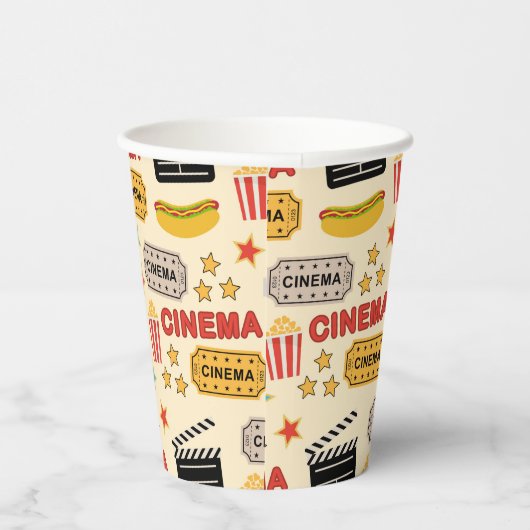 Movie Theater leuk patroon Papieren Bekers (Rechts)