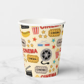 Movie Theater leuk patroon Papieren Bekers (Voorkant)