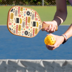 Movie Theater leuk patroon Pickleball Paddle