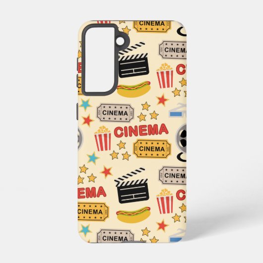 Movie Theater leuk patroon Samsung Galaxy Hoesje (Achterkant)