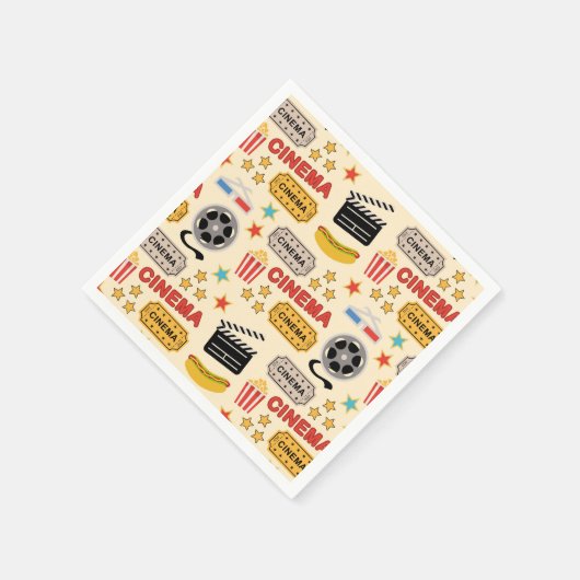 Movie Theater leuk patroon Servet (Hoek)