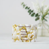 Movie Theater Popcorn Visitekaartje (Staand voorkant)