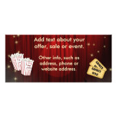 Movie Theater Rack-kaart Reclamekaart (Achterkant)