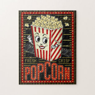Movie Theatre Home Cinema Popcorn Marque Legpuzzel