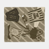 Movie Theatre Props  ontwerp Fleece Deken (Voorkant (Horizontaal))