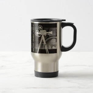 Movie Theme Travel Mug, Lichten, Camera, Action Reisbeker