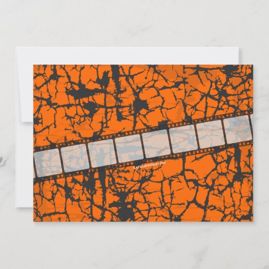 Movie Ticket Halloween Horror Kaart (Achterkant)