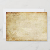 Movie Ticket Halloween Uitnodiging (Achterkant)