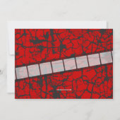 Movie Ticket Horror Movie Party Admission Kaart (Achterkant)