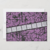 Movie Ticket Horror Movie Party Admission Kaart (Achterkant)