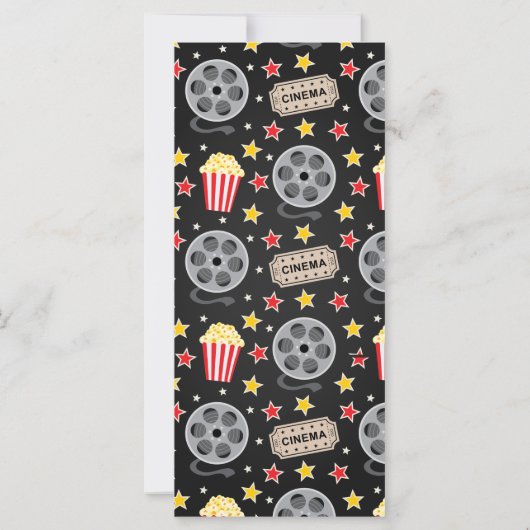 Movie Ticket Invite, Movie Night Invitation (Achterkant)