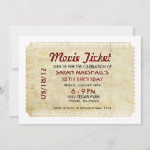 Movie Ticket Kaart (Voorkant)