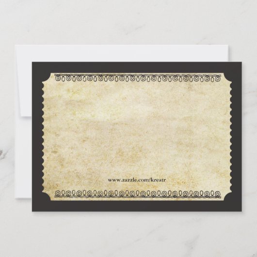 Movie Ticket Kaart (Achterkant)