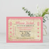 Movie Ticket Kaart (Staand voorkant)