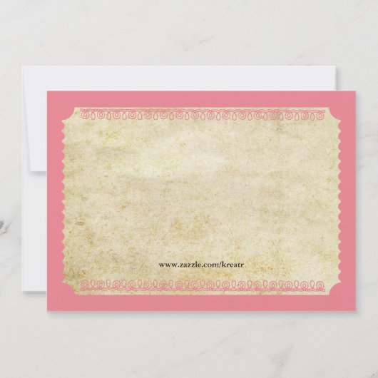 Movie Ticket Kaart (Achterkant)