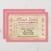 Movie Ticket Kaart (Voorkant / Achterkant)
