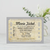 Movie Ticket Kaart (Staand voorkant)