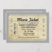 Movie Ticket Kaart (Voorkant / Achterkant)