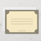 Movie Ticket Kaart (Achterkant)