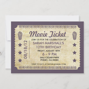 Movie Ticket Kaart