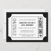 Movie Ticket Kaart (Voorkant)