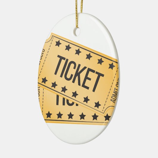 Movie Ticket Keramisch Ornament (Links)